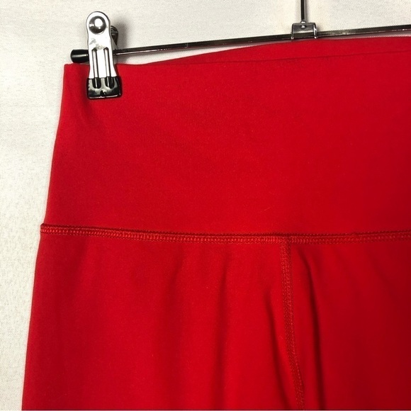 ZYIA Ascend Bright Red High Rise Capri Athletic Leggings 6 - Picture 4 of 4
